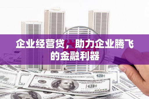 左营企业经营贷，助力企业腾飞的金融利器