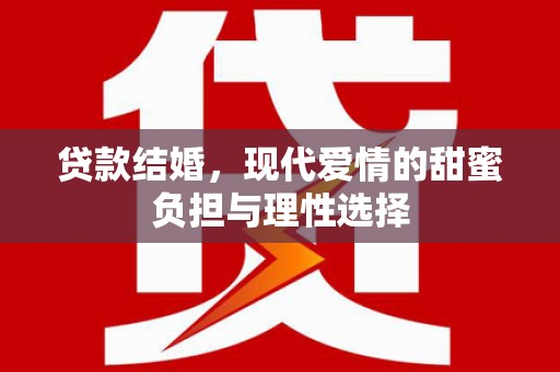 左营贷款结婚，现代爱情的甜蜜负担与理性选择