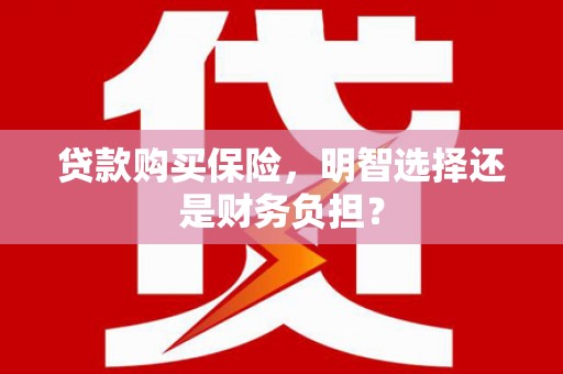 左营贷款购买保险，明智选择还是财务负担？