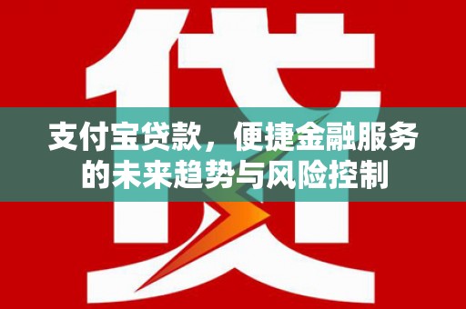 左营支付宝贷款，便捷金融服务的未来趋势与风险控制
