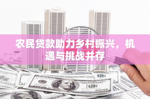 左营农民贷款助力乡村振兴，机遇与挑战并存