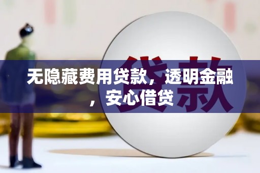 左营无隐藏费用贷款，透明金融，安心借贷