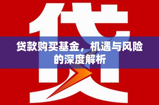 左营贷款购买基金，机遇与风险的深度解析
