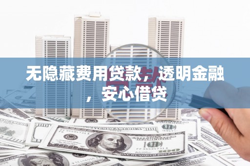 左营无隐藏费用贷款，透明金融，安心借贷