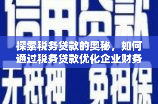 左营探索税务贷款的奥秘，如何通过税务贷款优化企业财务