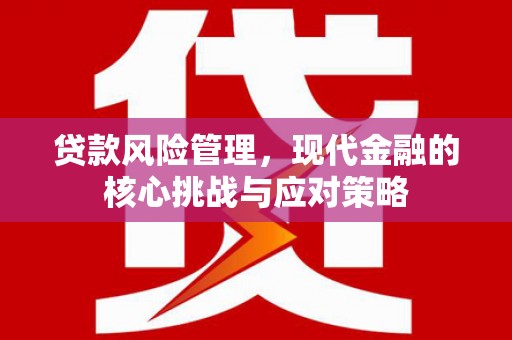 左营贷款风险管理，现代金融的核心挑战与应对策略