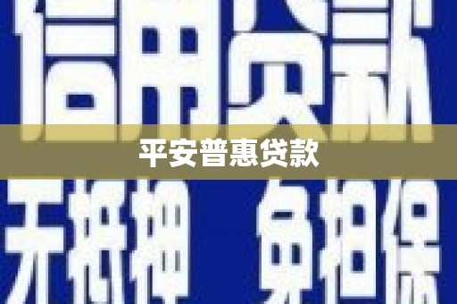 左营平安普惠贷款