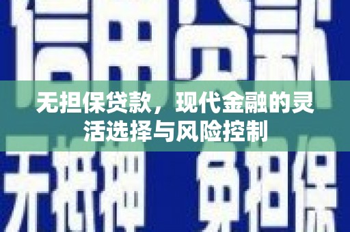 左营无担保贷款，现代金融的灵活选择与风险控制
