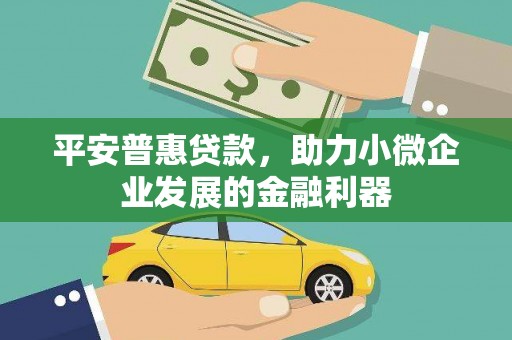 左营平安普惠贷款，助力小微企业发展的金融利器