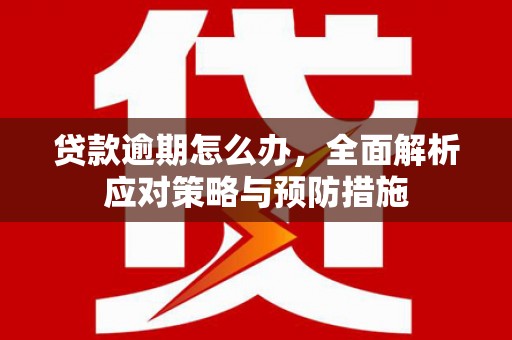左营贷款逾期怎么办，全面解析应对策略与预防措施