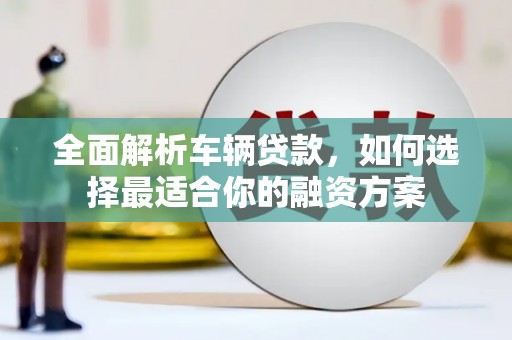 左营全面解析车辆贷款，如何选择最适合你的融资方案