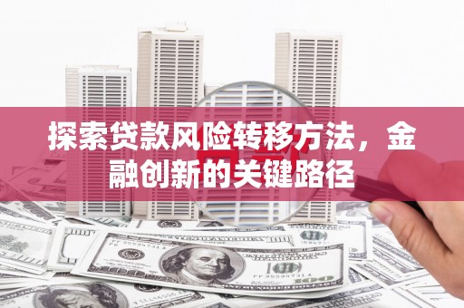左营探索贷款风险转移方法，金融创新的关键路径