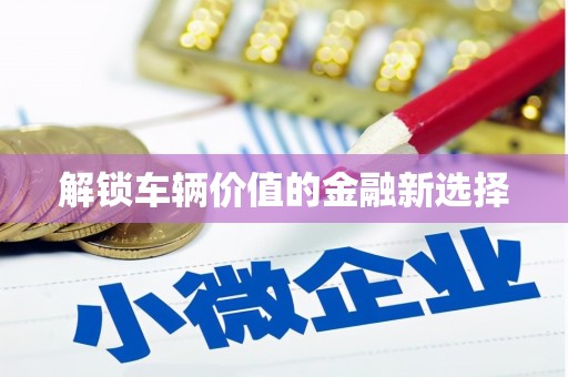 左营解锁车辆价值的金融新选择