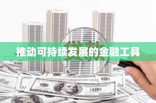 左营推动可持续发展的金融工具